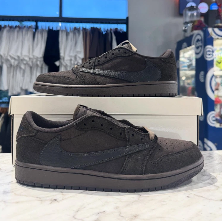 Travis Scott x Air Jordan 1 OG SP Low Velvet Brown for Sale