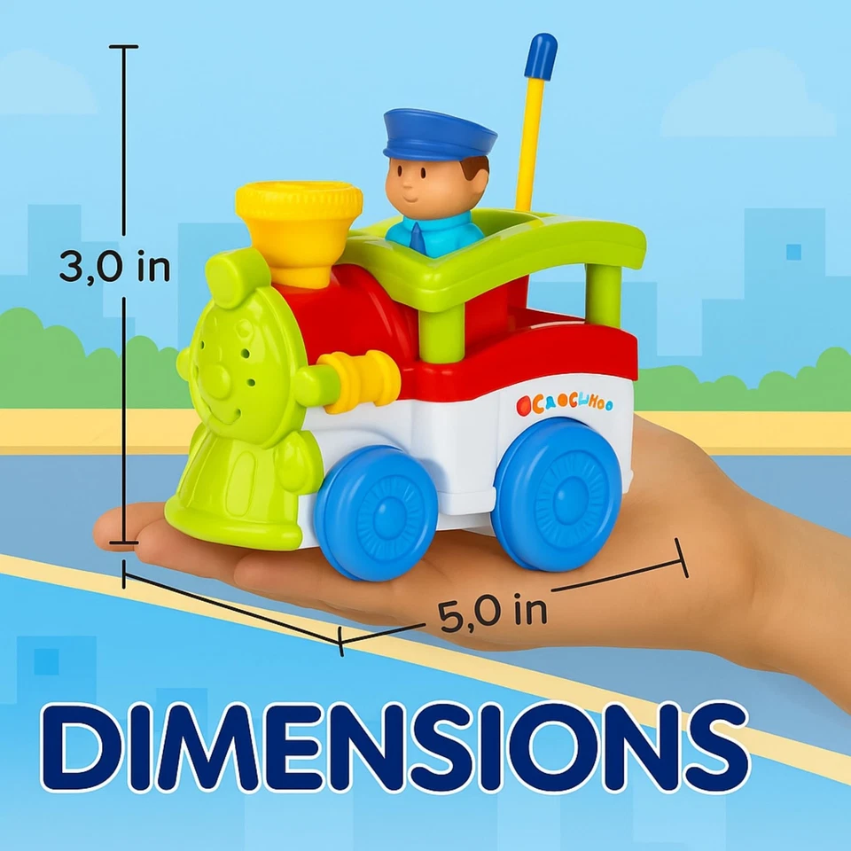 遥控卡通汽车幼儿 1 - 3 岁,遥控玩具儿童 18 个月以上 — 第 4/4 张图片