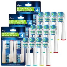 Replacement Brush Heads Compatible with OralB Braun- Best Double Clean, Pack of