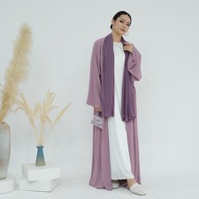 Dubai Kaftan Arab Moroccan Maxi Dress Robe Cardigan Abaya Wedding Gown For Women