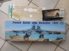 %% Trumpeter 05311 Richelieu 1943 +FLYHAWK FH350019+Holzdeck+Metallrohre, 1:350 