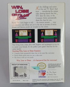 Win, Lose or Draw Nintendo NES Tested Working Authentic Video Game