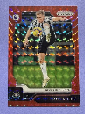 2019 Panini Prizm Premier League Red Mosaic /109 Matt Ritchie #208 Newcastle