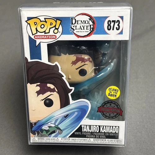 Funko Pop! Demon Slayer Tanjiro Kamado Water Dragon Glow #873 SE with Protector