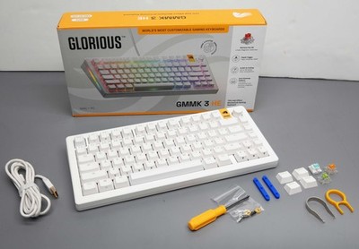 Glorious GMMK 3 HE 75% Wired Hall-Effect Linear Switch Gaming Keyboard - White
