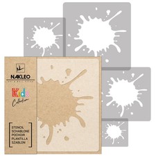 KIDS Reusable Plastic Stencils 5 pcs // SPLASH