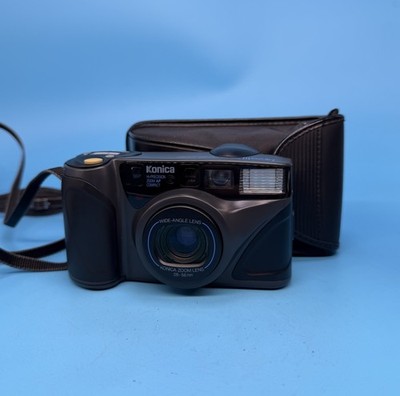 Konica Z-Up 28W analoge Kompaktkamera 35mm schwarz - getestet *Pilz*