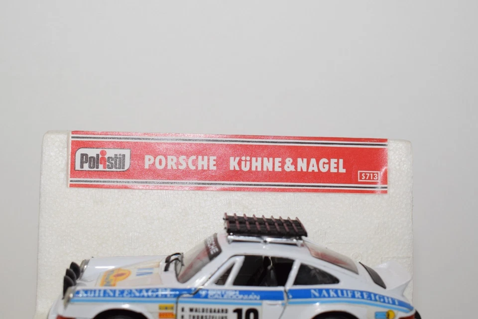 B83 1:25 POLISTIL S713 S 713 S-713 PORSCHE 911 KUHNE & NAGEL RALLY BIANCO NUO... - Immagine 4 di 4