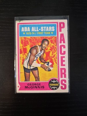 1974-75 Topps Basketball George McGinnis #220 Indiana Pacers