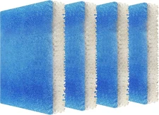 4-Pack HQRP Wick Filters with Blue Pre-Filter for Honeywell HEV-600 Series