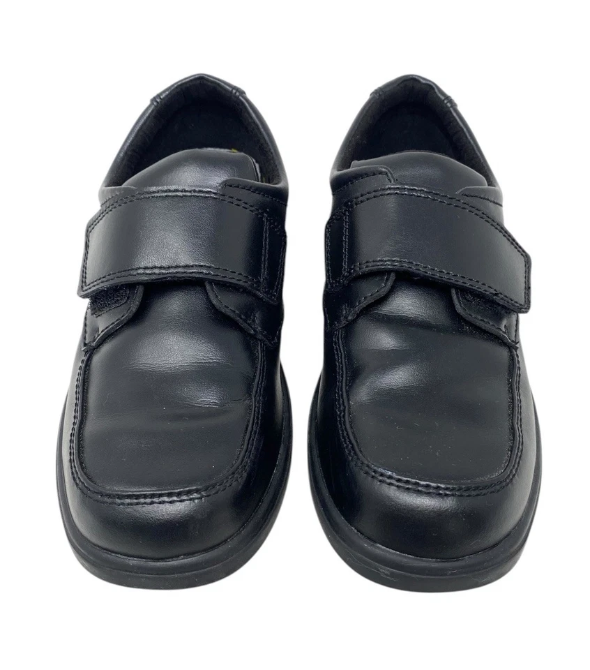 Hush Puppies Boys Black Leather Dress Shoes Strap Closure Size 13.5 - Image 2 of 4