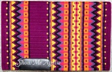 Western Show Horse Riding Handmade Saddle Pad Wool in 34 42