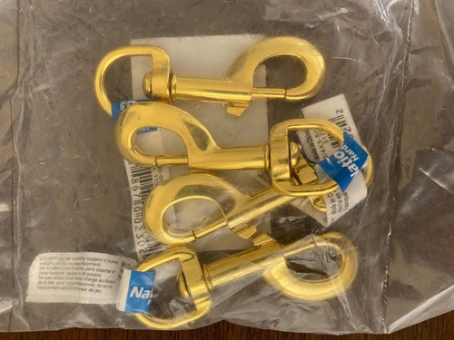 National Harware 3172BC 3/4" x 3-5/16" Bolt Snap Solid Bronze - 110 lbs,Lot of 4 - Picture 2 of 2