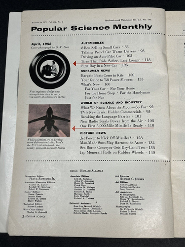 POPULAR SCIENCE Magazine April 1958 8 Best Selling Small Cars - Picture 3 of 5