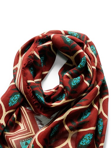(ASK availability First) KAPITAL Rayon Disco Arabesque Pattern Stole new - Picture 9 of 13