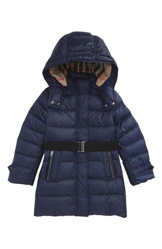 NEW $450 Burberry Girls Dalesford Hooded Down Puffer Coat Jacket, Size 4Y/104cm - Picture 4 of 8