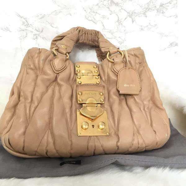 Miu Miu Bag Authentic Matelasse Beige | eBay