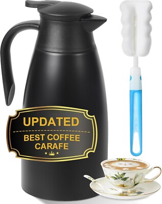 Termo Para Cafe Caliente 12 Horas Fria Grande 70 Oz Acero Inoxidable