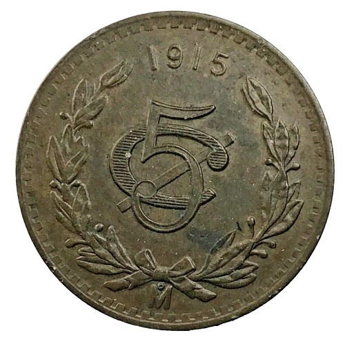 Mexico 1915 5 Centavos Estados Unidos Mexicanos | eBay