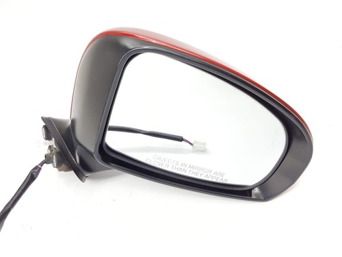 Espejo retrovisor de puerta Toyota Prius 2010-2015 OEM 5 hilos lado del pasajero rojo - Imagen 2 de 7