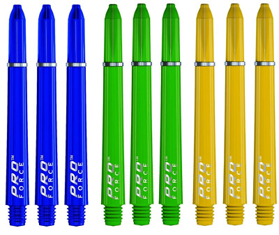 #ad #ad 3 Sets Winmau Pro Force Medium Dart Shafts Ships Tracking Blue Green Yellow $8.95