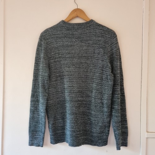 H&M Size XS Unisex Knit Cotton Elastane Crew Neck Sweater Green - Picture 6 of 6