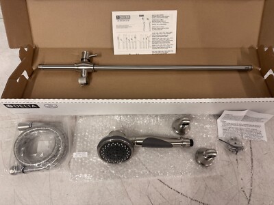 Delta Hand Shower Package - w/ Hand Shower Slide, Bar, Hose - Stainless 57021-SS