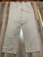 Dockers Pants, Men's Size 34x31, Khaki, Individual Fit, Flat Front