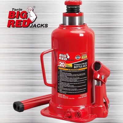 #ad BIG RED 20 Ton Torin Hydraulic Welded Bottle Jack Red T92003B $53.48