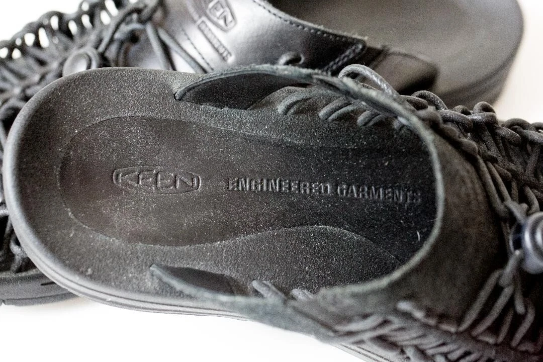 KEEN x ENGINEERED GARMENTS Uneek Premium Leather Slide Sandals | eBay