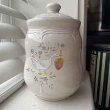 International Stoneware Marmalade Cookie Jar w/ Lid
