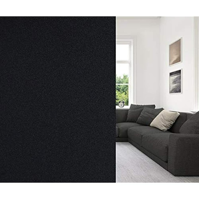 Blackout Window Film Privacy, Removable For Home, Anti UV Darkest Tint Static eBay