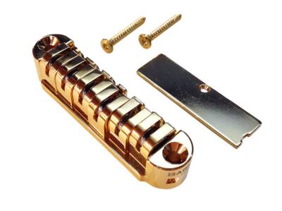Babicz FCHOTOMF Original Series Tune-O-Matic Style Flat Guitar Bridge, Gold