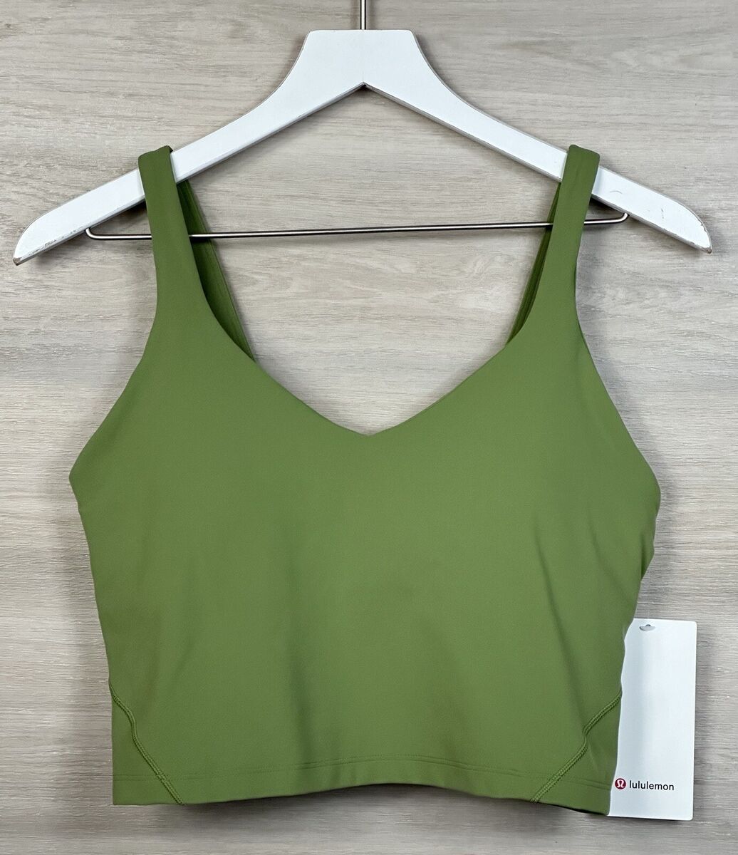 Lululemon Align Tank Top Nulu Size 10 A/B Cup Green Foliage Lululemon Align Tank Top Nulu Size 10 A/B Cup Green Foliage
