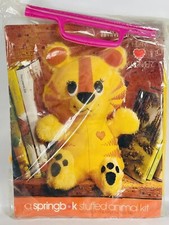   Vintage Springbok Stuffed Animal Kit TIMMY THE TIGER Heart Warmer New
