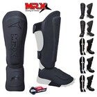 Mrx Mma Muay Thai Kickboxing Training Shin Guard Pads for Boxing Embossed Design