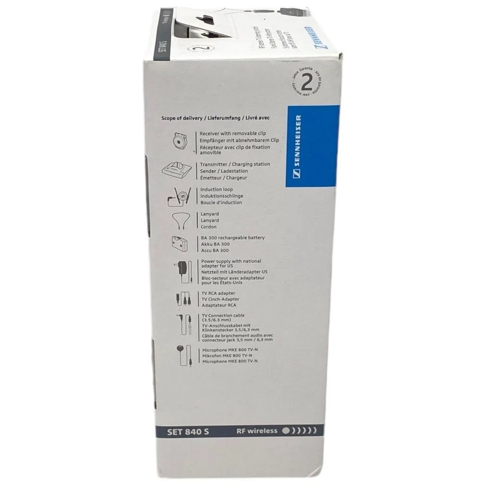 Sennheiser Wireless TV Listening System Bluetooth Transmitter Black - Image 3 of 4