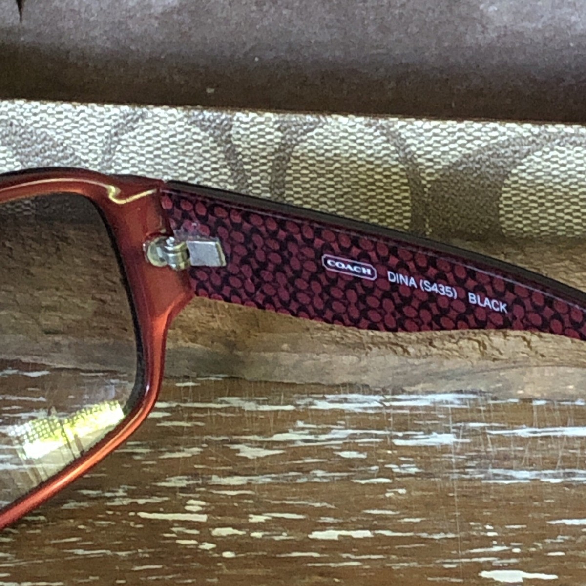 COACH Vintage Sunglasses DINA S435 61-17-125 With Red Logo  display picture 2