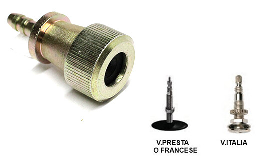 Kit Adattatori Valvole Per Gonfiaggio Bici - 12 Pezzi In Ottone Per Presta, Schrader E Dunlop - Con Prolunga E Ago Per Palloni - Foto 4