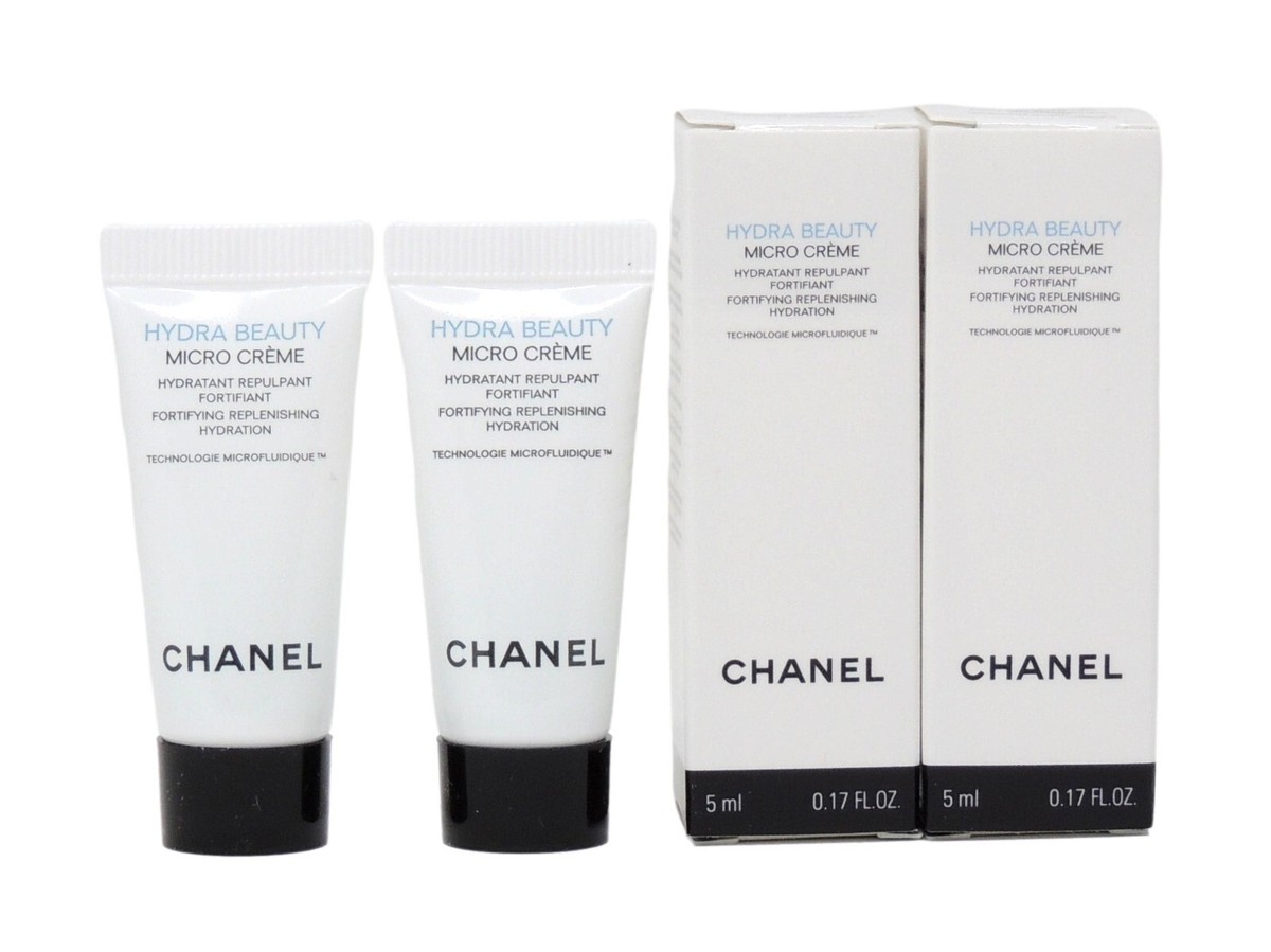 CHANEL HYDRA BEAUTY MICRO CREME 5ml .17fl oz x 2 SAMPLE