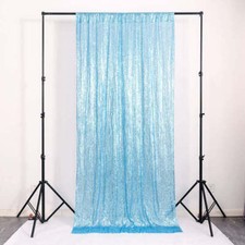 Telón de fondo de pared con lentejuelas brillantes azul cielo telones de fondo para fiestas de cumpleaños suministros