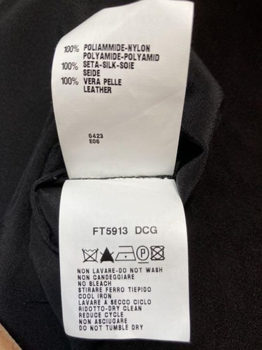 FENDI Women Tank Top Sleeveless Camisole Shirt Black Silk Crewneck Size 36 Italy - Picture 10 of 10