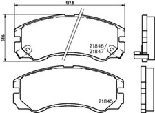 MINTEX MDB1685 BRAKE PAD SET DISC BRAKE Front