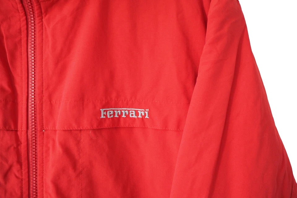 Vintage FERRARI Jacket Full Zip Size L red 90s Formula 1 racewear F1 Team - Image 3 of 4