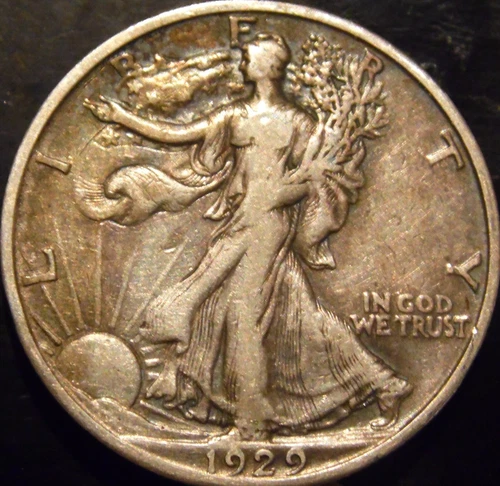 1929-S Walking Liberty Half Dollar Choice Original VF/XF