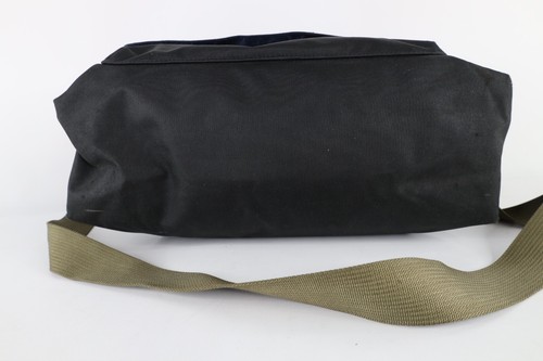 Vtg Lacoste Spell Out Croc Logo Distressed Crossbody Messenger Bag Black Green - Picture 6 of 19