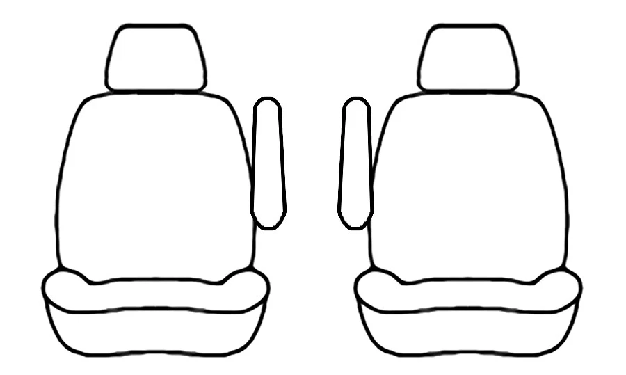 FUNDAS DE ASIENTO DELANTERAS DE CUERO SINTÉTICO A MEDIDA para Hyundai Accent 2006-2011 Foto 2 de 2