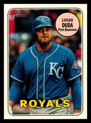 2018 Topps Heritage High Number #588 Lucas Duda Kansas City Royals