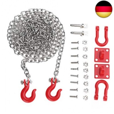 Tbest RC Abschlepphaken Set, Crawler Abschlepphaken Zubehör Metall RC Anhänger A