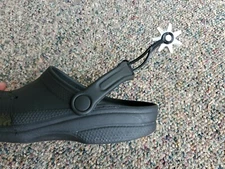 Spur Charm Shoe Gem fits Crocs style sandal FishGunn spurs
